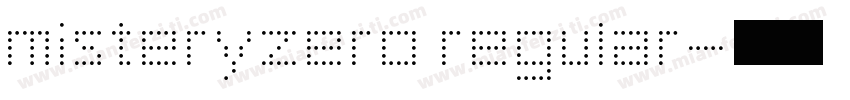 misteryzero regular字体转换